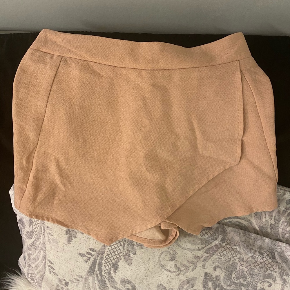 Peach Color Skort